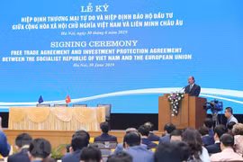 [Fotos] Firman Acuerdos de Libre Comercio y de Protección de la Inversión entre Vietnam y UE