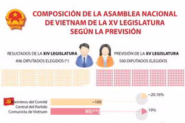 Composición de la Asamblea Nacional de Vietnam de la XV legislatura