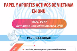 Papel y aportes activos de Vietnam en ONU