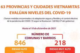 63 provincias y ciudades vietnamitas evalúan niveles del COVID-19