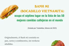Banh mi ocupa el séptimo lugar de las 50 mejores comidas callejeras del mundo