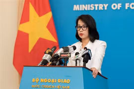 La portavoz del Ministerio de Relaciones Exteriores de Vietnam, Pham Thu Hang. (Fuente:VNA)