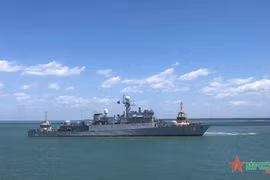 Buque 18 de la Armada vietnamita llega a Australia para el ejercicio Kakadu 2024. (Fuente:qdnd.vn)