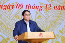 El primer ministro vietnamita habla en el evento. (Fuente: VNA)