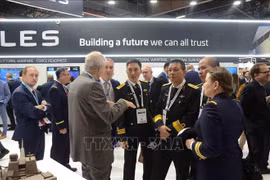 El contralmirante Pham Nhu Xuan, comandante adjunto de la Armada Popular de Vietnam en el evento. (Fuente: VNA)