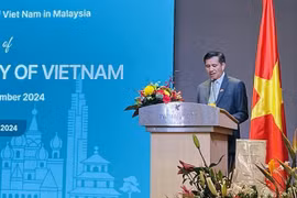 El embajador de Vietnam en Malasia, Dinh Ngoc Linh, habla en el evento. (Fuente: VNA)
