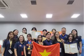 Representantes vietnamitas en la Exposición de Diseño, Ideas e Inventos de Japón 2024. (Fuente:Internet)