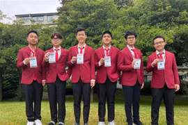 Estudiantes vietnamitas ganan cinco medallas en Olimpiada Internacional de Matemáticas. (Fuente:VNA)