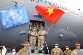 Más de 800 oficiales vietnamitas participan en operaciones de paz de ONU. (Fuente:VNA)