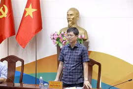 Nguyen Hong Hai, vicepresidente del Comité Popular de la provincia de Binh Thuan, habla en el evento. (Fuente: VNA)