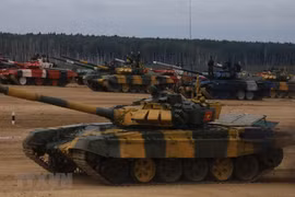 [Foto] Vietnam, segundo lugar en la final del biatlón de tanques en Army Games