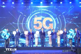 Los delegados en el acto por el aniversario 15 de la fundación de Unitel (Fuente: VNA)