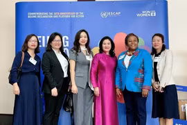 Las delegadas en el evento (Fuente: VNA)