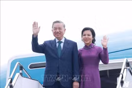 El secretario general del Partido Comunista de Vietnam (PCV), To Lam, y su esposa (Fuente: VNA)
