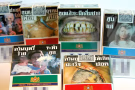 Tailandia, primer país asiático en legalizar genérico envase de cigarrillos