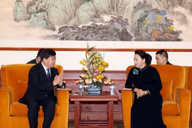 Dialoga máxima legisladora de Vietnam con ejecutivos de empresas líderes en tecnología de China