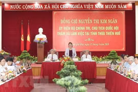 Visita presidenta del Parlamento a provincia vietnamita Thua Thien-Hue 