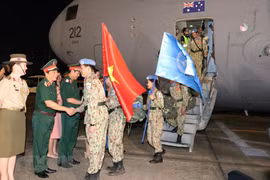 Regresan de Sudán del Sur misioneros vietnamitas de mantenimiento de la paz 