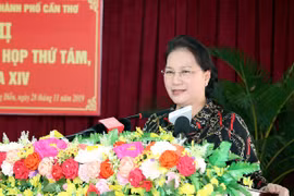 Anuncia máxima legisladora de Vietnam resultado del octavo período de sesiones parlamentarias al electorado 