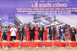 Inician tres proyectos de infraestructura en distrito suburbano de Hanoi