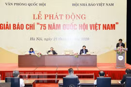 Lanzan concurso periodístico por aniversario del Parlamento de Vietnam