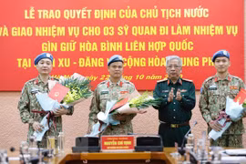 Vietnam envía otros tres oficiales a misión de Mantenimiento de Paz de la ONU