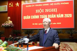 Máximo dirigente de Vietnam destaca cumplimiento de misiones de defensa en 2020