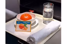 La aerolínea nacional Vietnam Airlines sirve fruta típica en sus vuelos