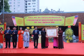 Recibe Hanoi título de reconocimiento al templo Hai Ba Trung