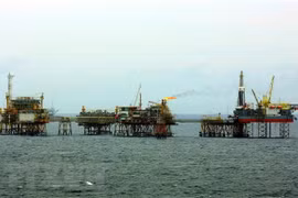 Instalan plataforma petrolífera BK- 21 en yacimiento vietnamita de Bach Ho