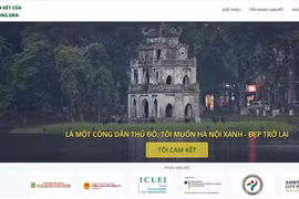 Presentan sitio web para compromisos de amantes de Hanoi con su mejoramiento ambiental 