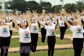Celebran sexto Día Internacional del yoga en provincia vietnamita de Ninh Thuan
