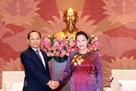 Presidenta de Asamblea Nacional de Vietnam recibe a nuevo embajador camboyano