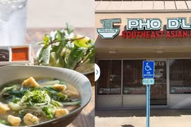 Famoso sabor de la sopa vietnamita de Pho en Canadá