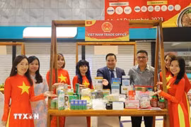 Los productos vietnamitas en ferias internacionales. (Foto: VNA)