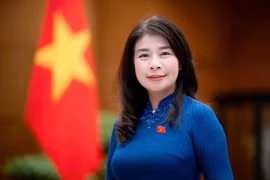 La vicepresidenta de la Comisión de Relaciones Exteriores de la Asamblea Nacional, Le Thu Ha, (Fuente: VNA)