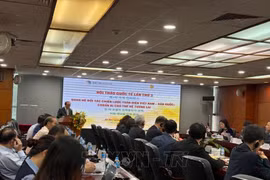 El presidente de la Academia de Ciencias Sociales de Vietnam, Phan Chi Hieu, habla en el evento. (Foto: VNA)