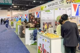 El pabellón de Vietnam en la Feria comercial de PLMA, en el Centro de Exposiciones Rosemont de Chicago (Fuente: VNA)