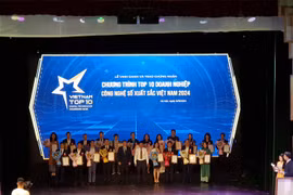 Distinguen las 10 empresas de tecnología digital más destacadas de Vietnam en 2024
