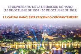 La capital Hanoi está creciendo constantemente
