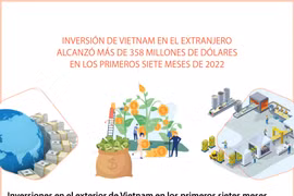 Inversión de vietnam en el extranjero alcanzó más de 358 millones de dólares 