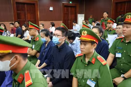 Los acusados ​​en la audiencia de apelación del caso Van Thinh Phat el 4 de noviembre (Foto: VNA)