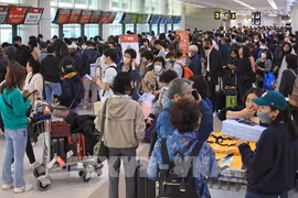 Pasajeros en el aeropuerto internacional de Jeju (Fuente: AFP/VNA)
