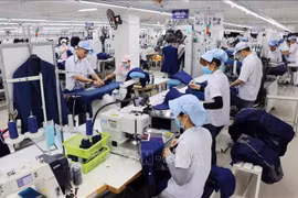 Actividades de producción de una empresa textil ubicada en la ciudad de Da Nang. (Fuente: VNA)