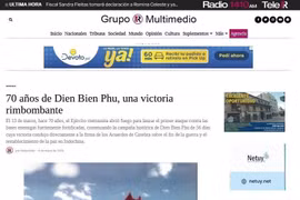 El artículo publicado por Grupo R Multimedio de Uruguay. (Fuente: VNA)