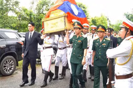 La repatriación de los restos de soldados y expertos vietnamitas caídos en Laos (Fuente: VNA)
