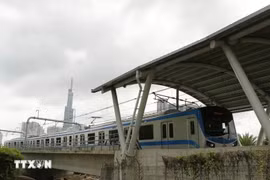 La línea de metro Ben Thanh – Suoi Tien de Ciudad Ho Chi Minh inicia un período de prueba a principios de este mes. (Foto: VNA)