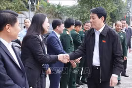 El presidente Luong Cuong se reúne con votantes de la provincia de Thanh Hoa (Fuente: VNA)