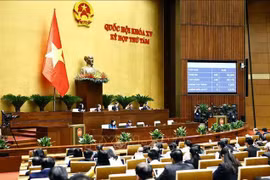 En el octavo periodo de sesiones de la Asamblea Nacional de Vietnam de la XV Legislatura (Fuente: VNA)