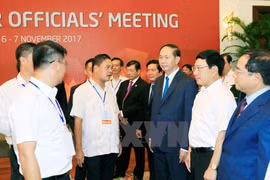 [Fotos] Presidente de Vietnam inspecciona ensayo de próximas actividades de APEC 2017